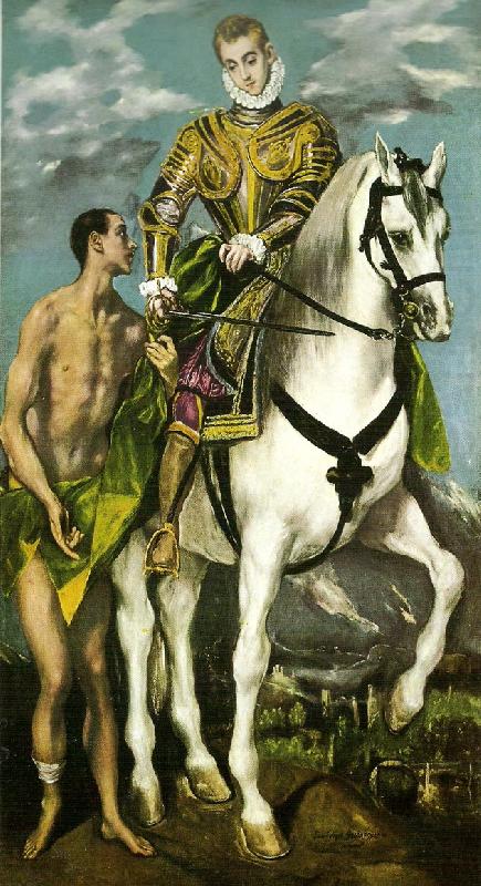 st. martin and the beggar, El Greco